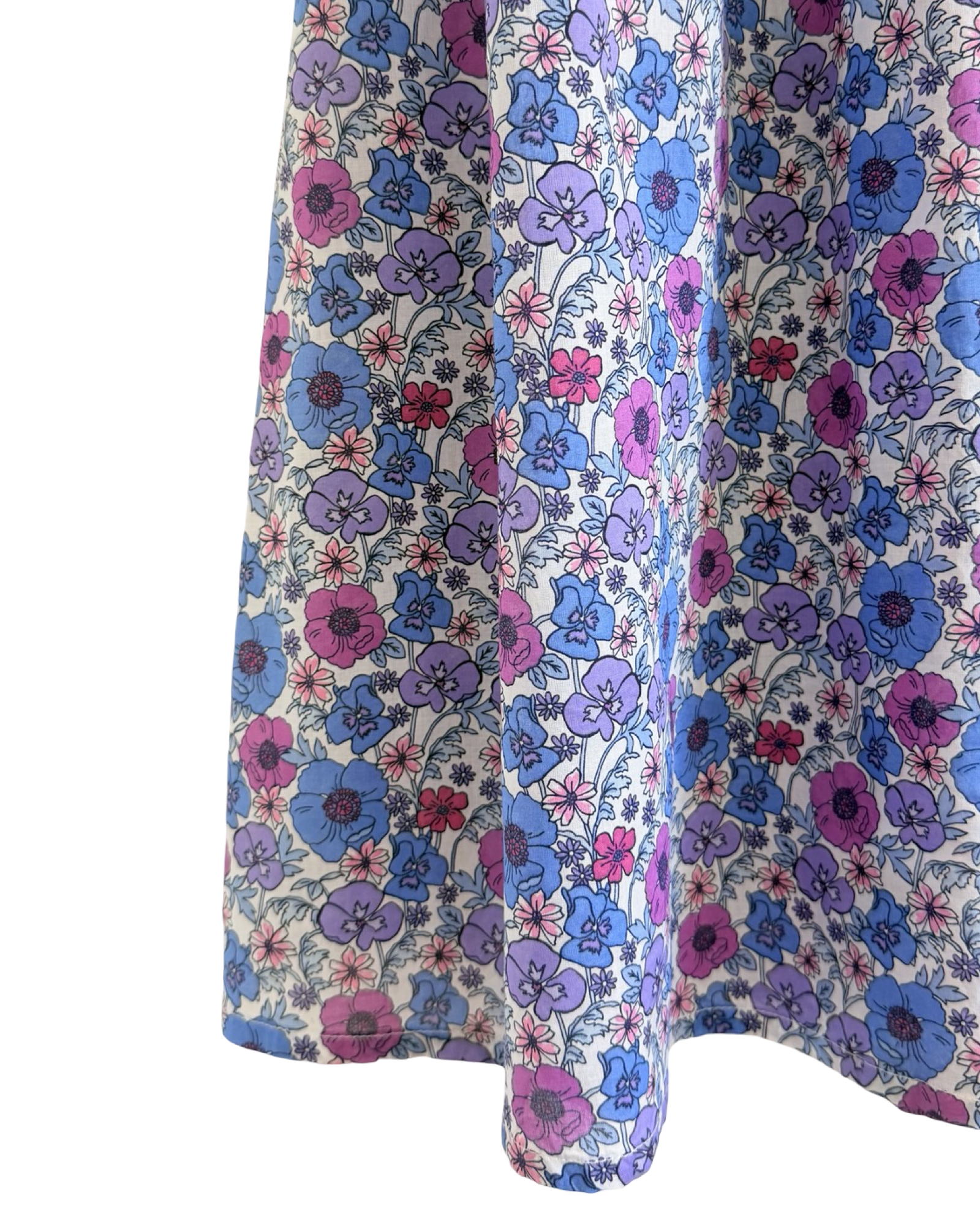 Meadow Maxi Skirt — flowing floral cotton maxi skirt with pockets | Sur La Vague