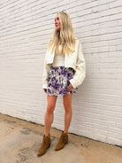 Amethyst Panel Mini Skirt - Sur La Vague