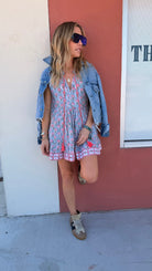 Ash Cap Sleeve Mini Dress - Sur La Vague