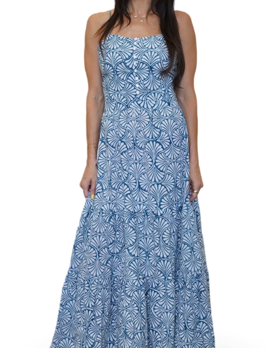 Astrid Criss Cross Maxi Dress - Sur La Vague