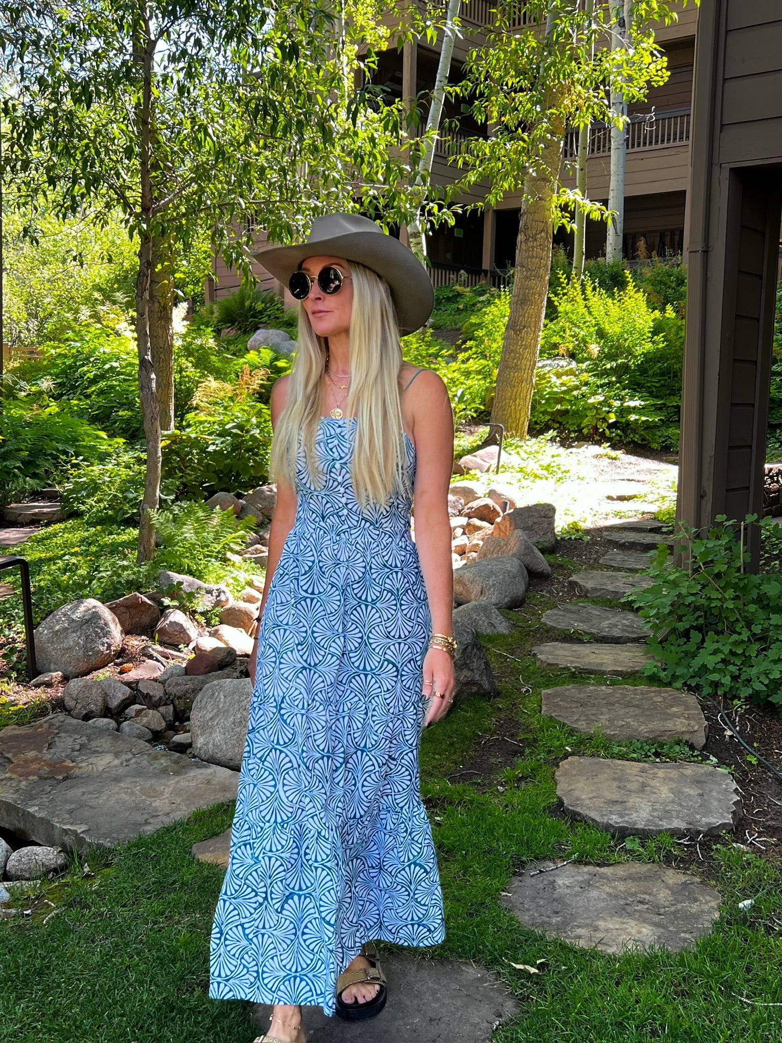 Astrid Criss Cross Maxi Dress - Sur La Vague