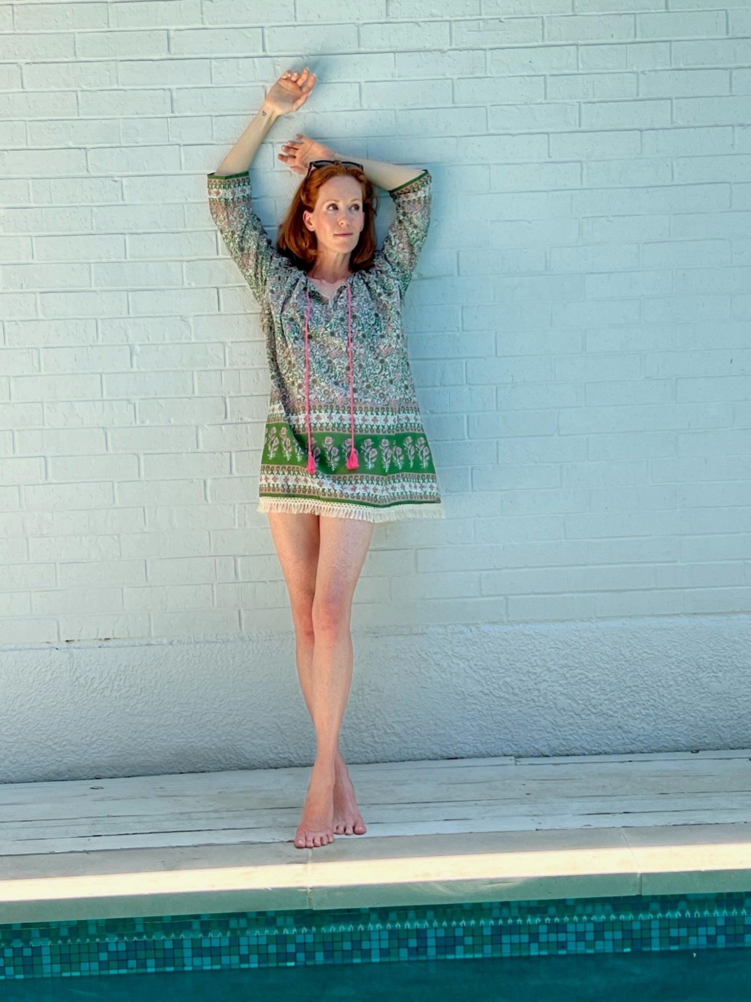 Basil Tunic Cotton Cover Up - Sur La Vague