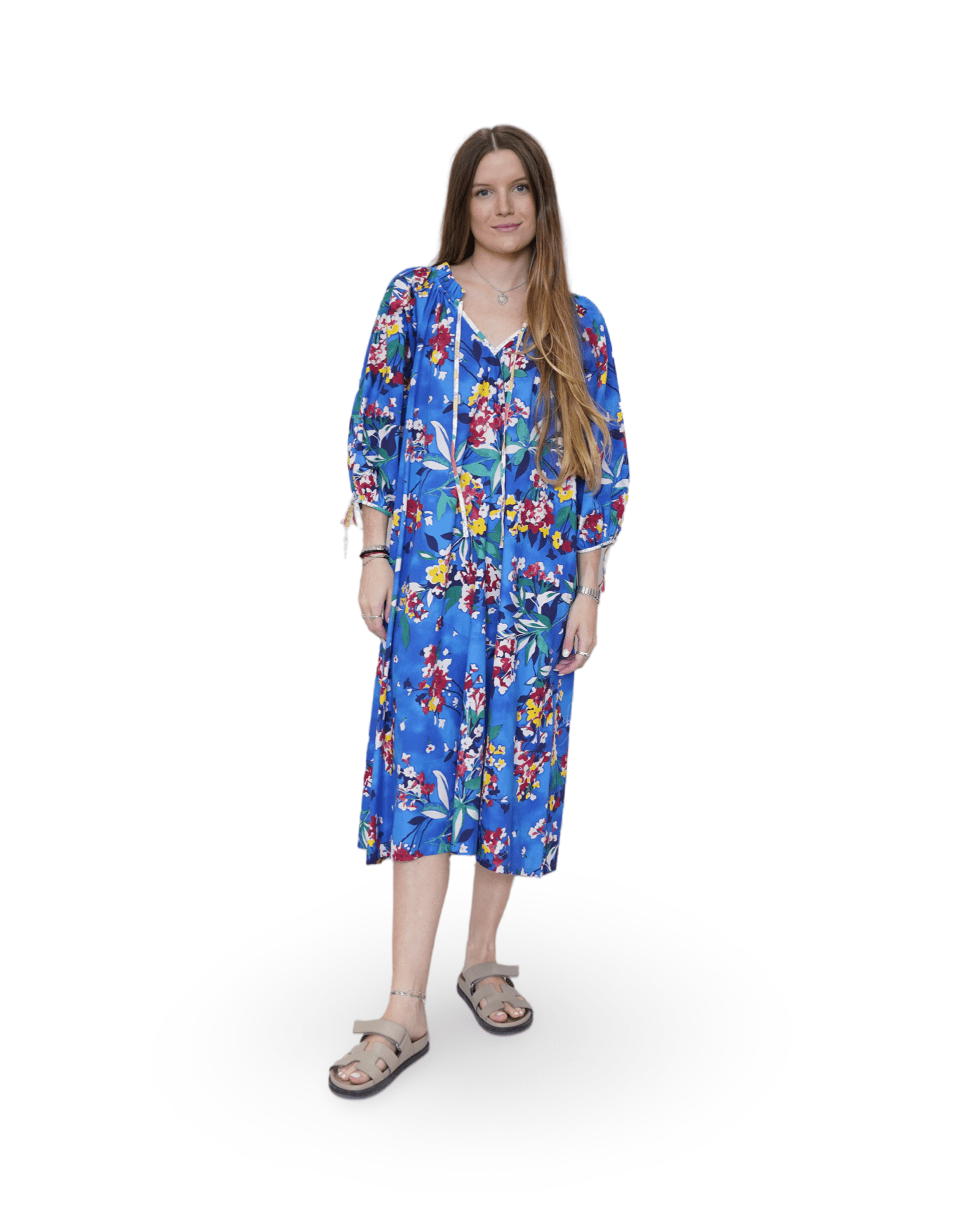 Bianca Tie Maxi Dress - Sur La Vague