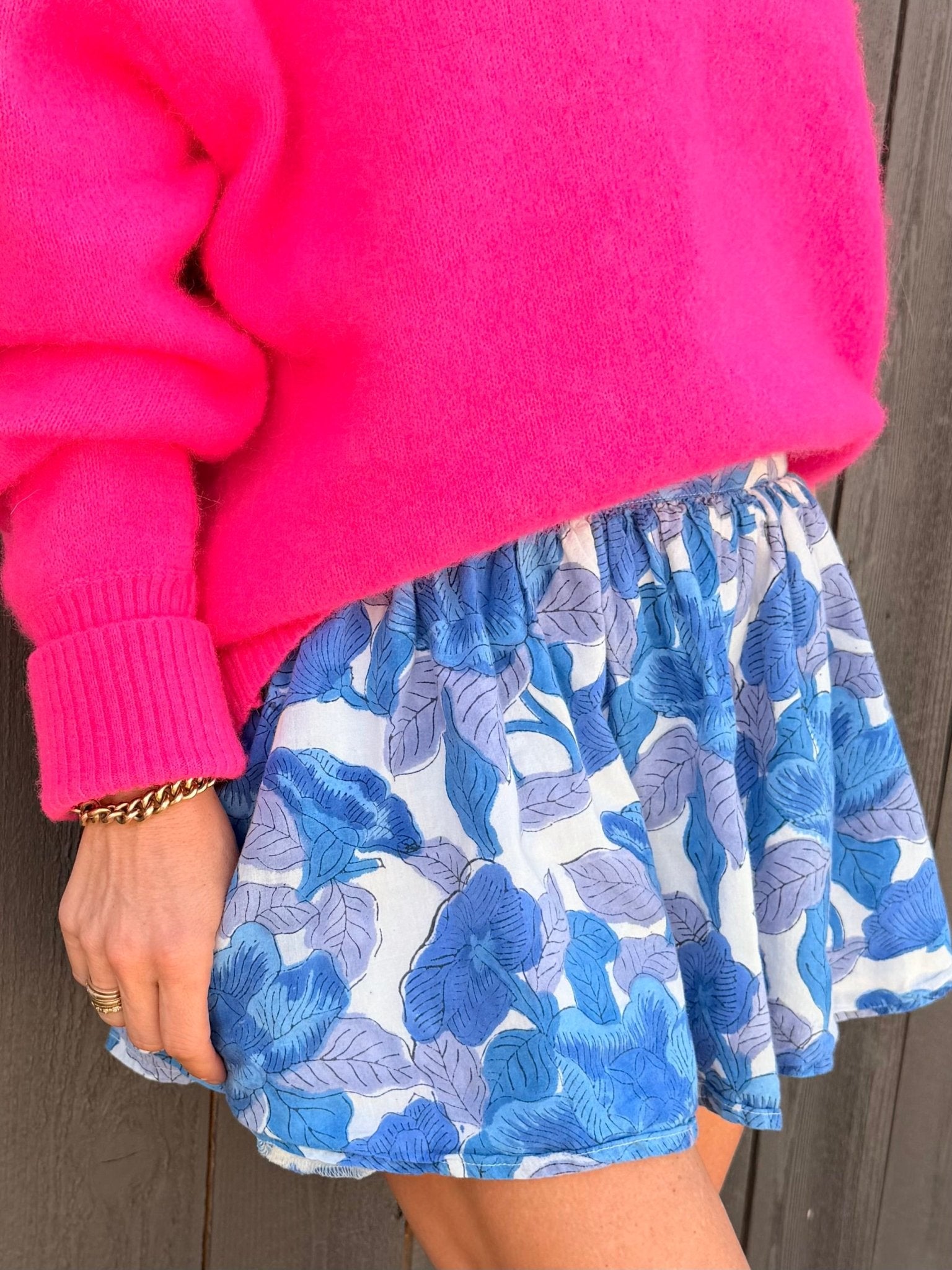 Blue Jay Panel Mini Skirt - Sur La Vague