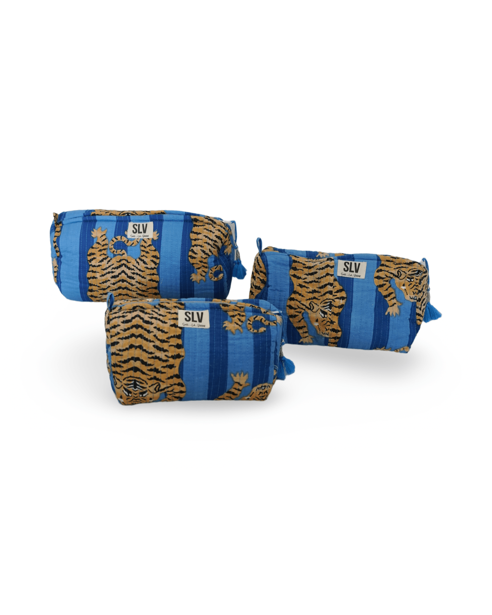 Blue Tiger Pouch Set - Sur La Vague