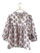 Burgundy Classic Blouse - Sur La Vague