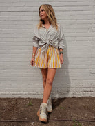 Cabana Panel Mini Skirt - Sur La Vague