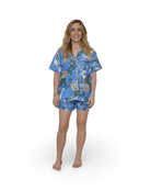 Cobalt Safari Pajama Short Set - Sur La Vague