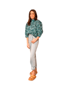 Forget Me Not Long Sleeve Puff Blouse - Sur La Vague