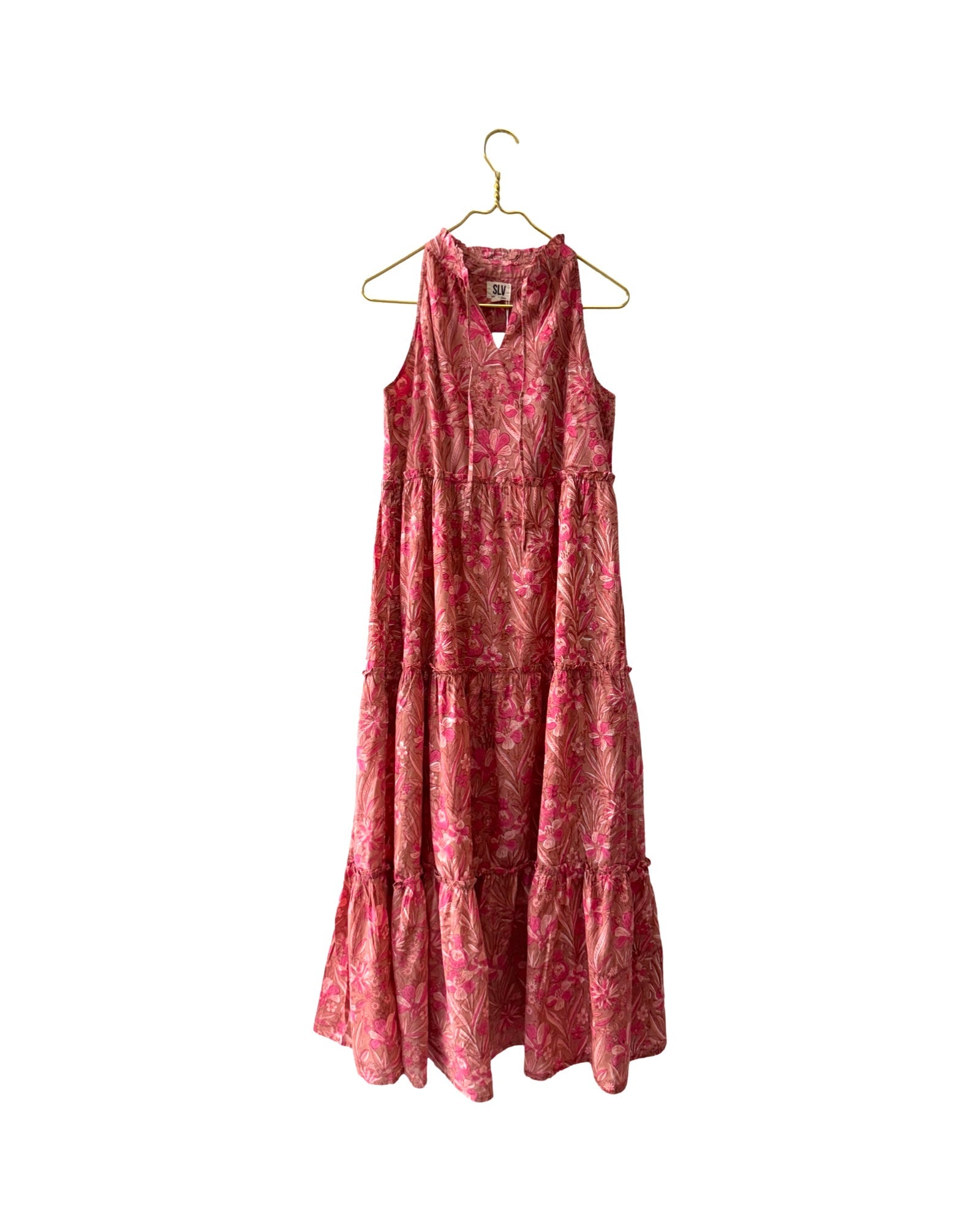 Fuchsia Ruffle Maxi Dress - Sur La Vague