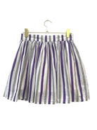 Gray Stripe Panel Mini Skirt - Sur La Vague
