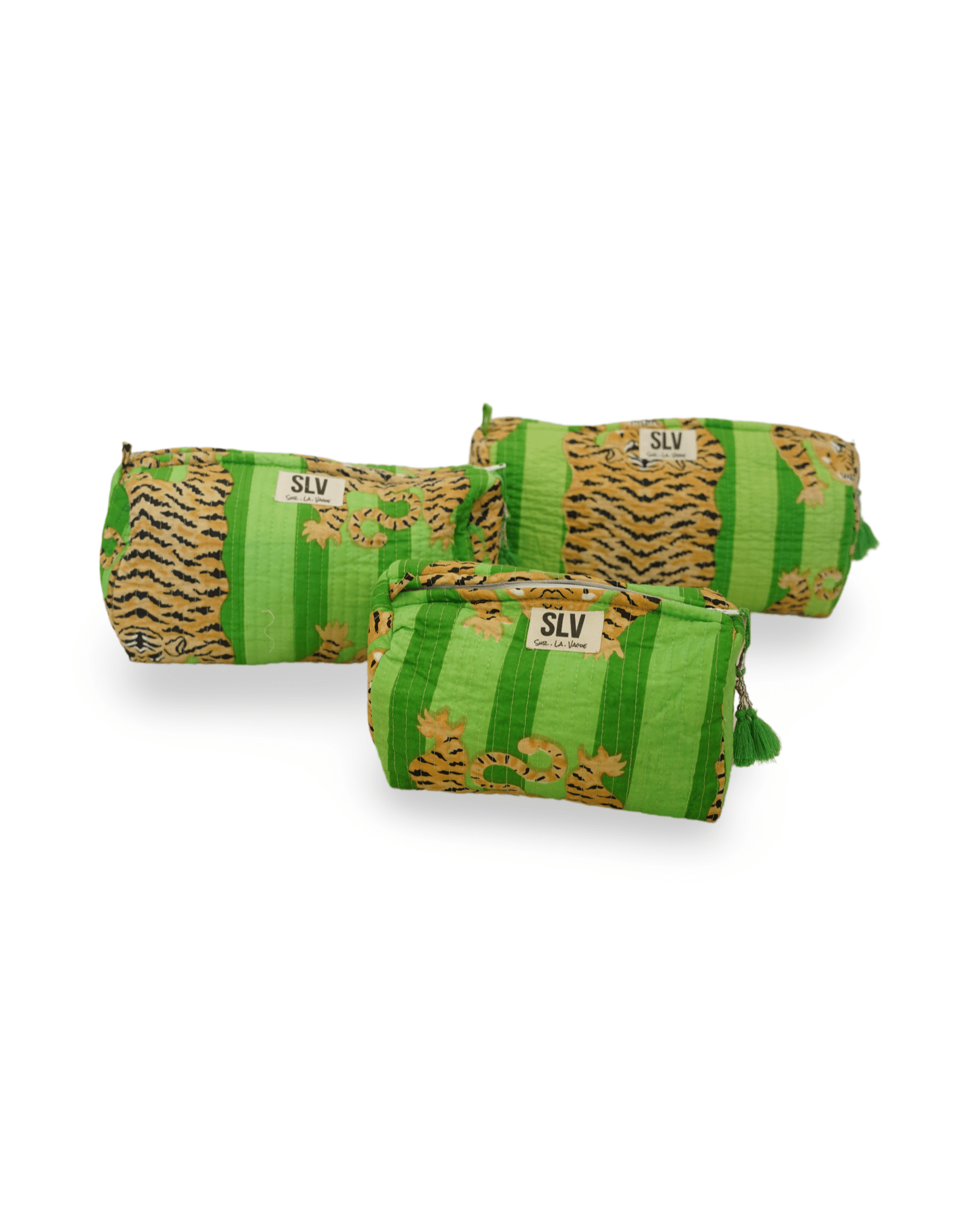 Green Tiger Pouch Set - Sur La Vague