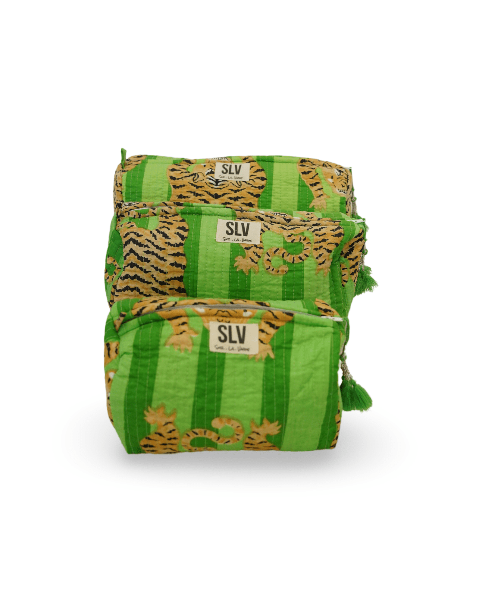Green Tiger Pouch Set - Sur La Vague