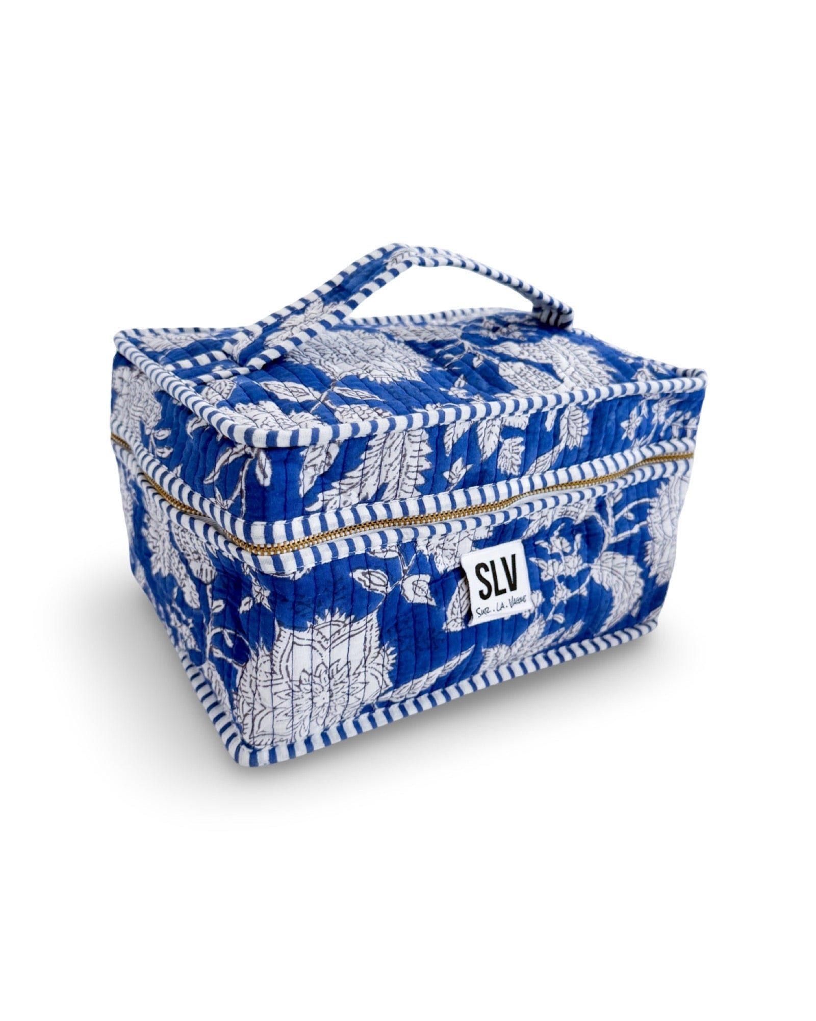 Indigo Flat Lay Makeup Bag - Sur La Vague