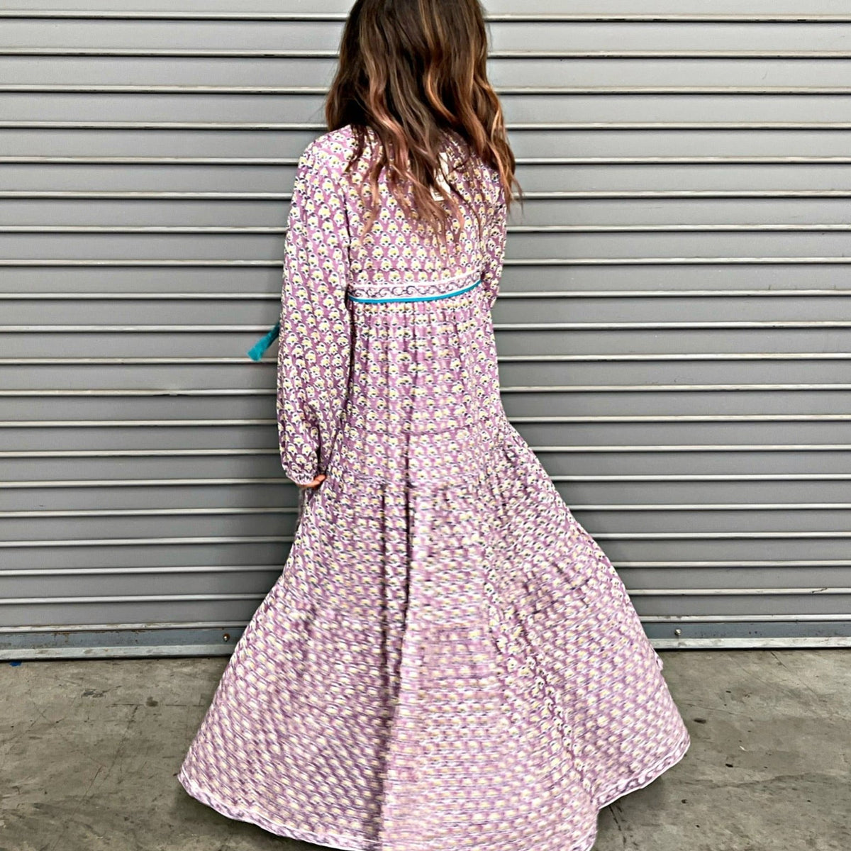 irella maxi caftan dress Irella Caftan Dress - Kitts Green Oversized Sunset Shadows The Islands