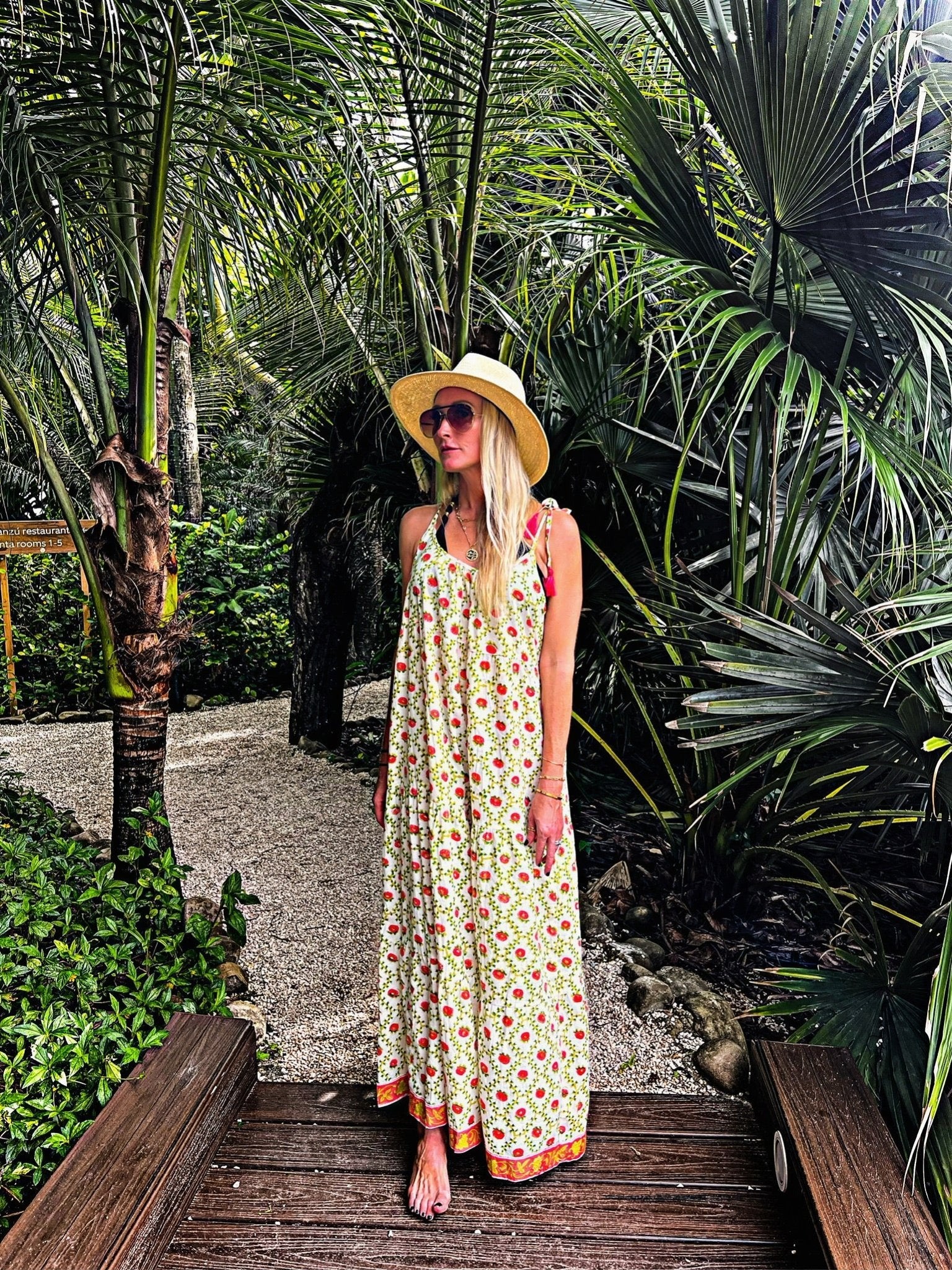 Ivy Tie Strap Maxi Dress - Sur La Vague