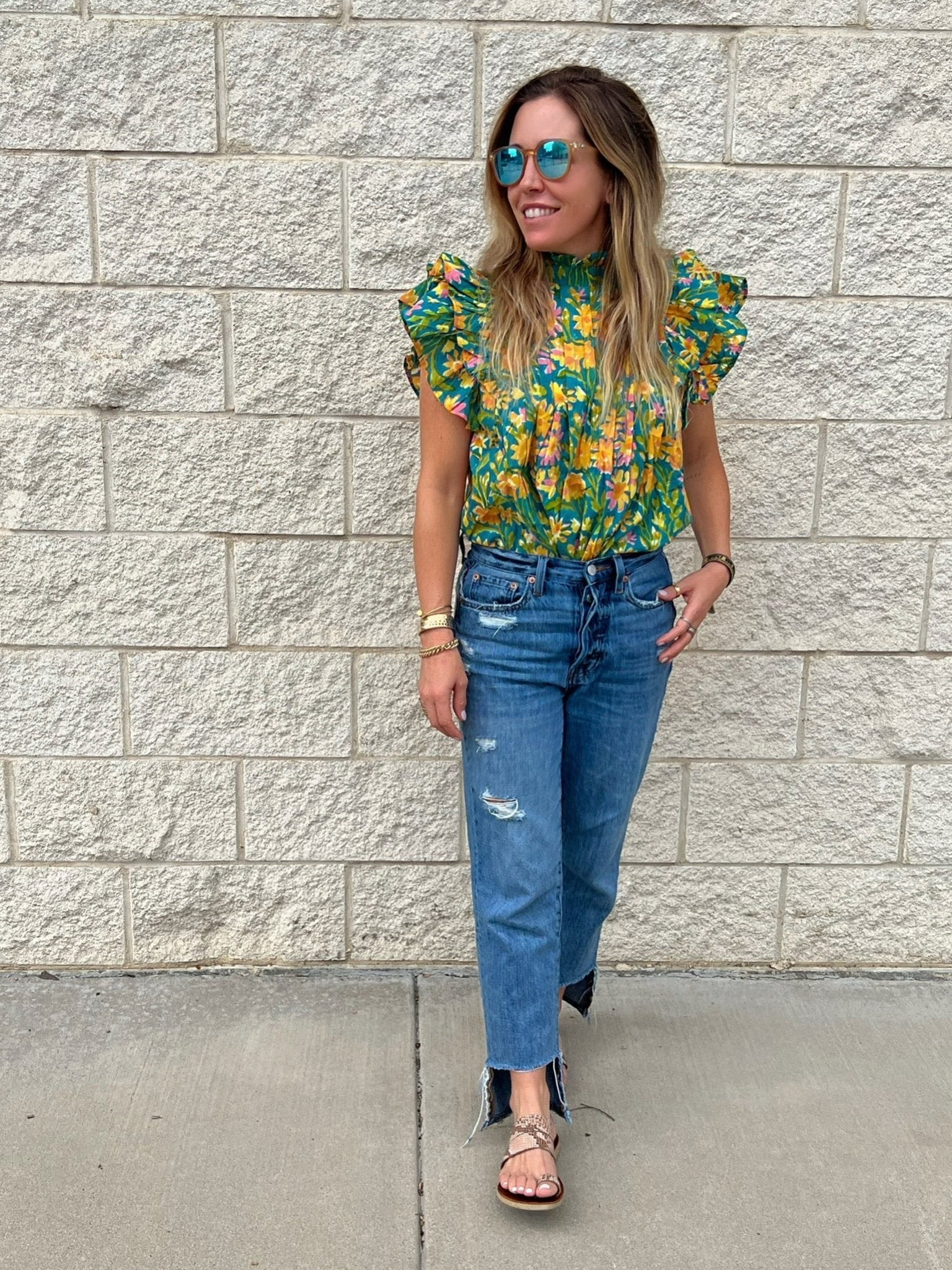 Jane Pintuck Blouse - Sur La Vague