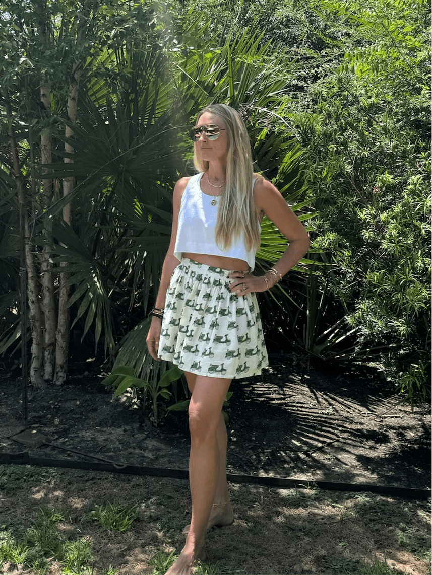 Let's Roll Panel Mini Skirt - Sur La Vague