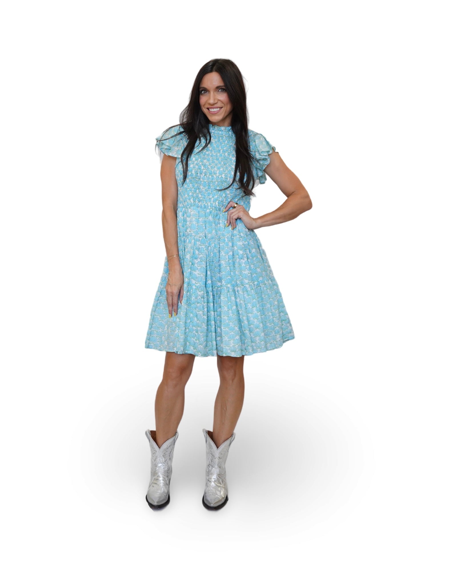 Lily Mini Flutter Dress - Sur La Vague