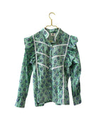 Marine Long Sleeve Blouse - Sur La Vague