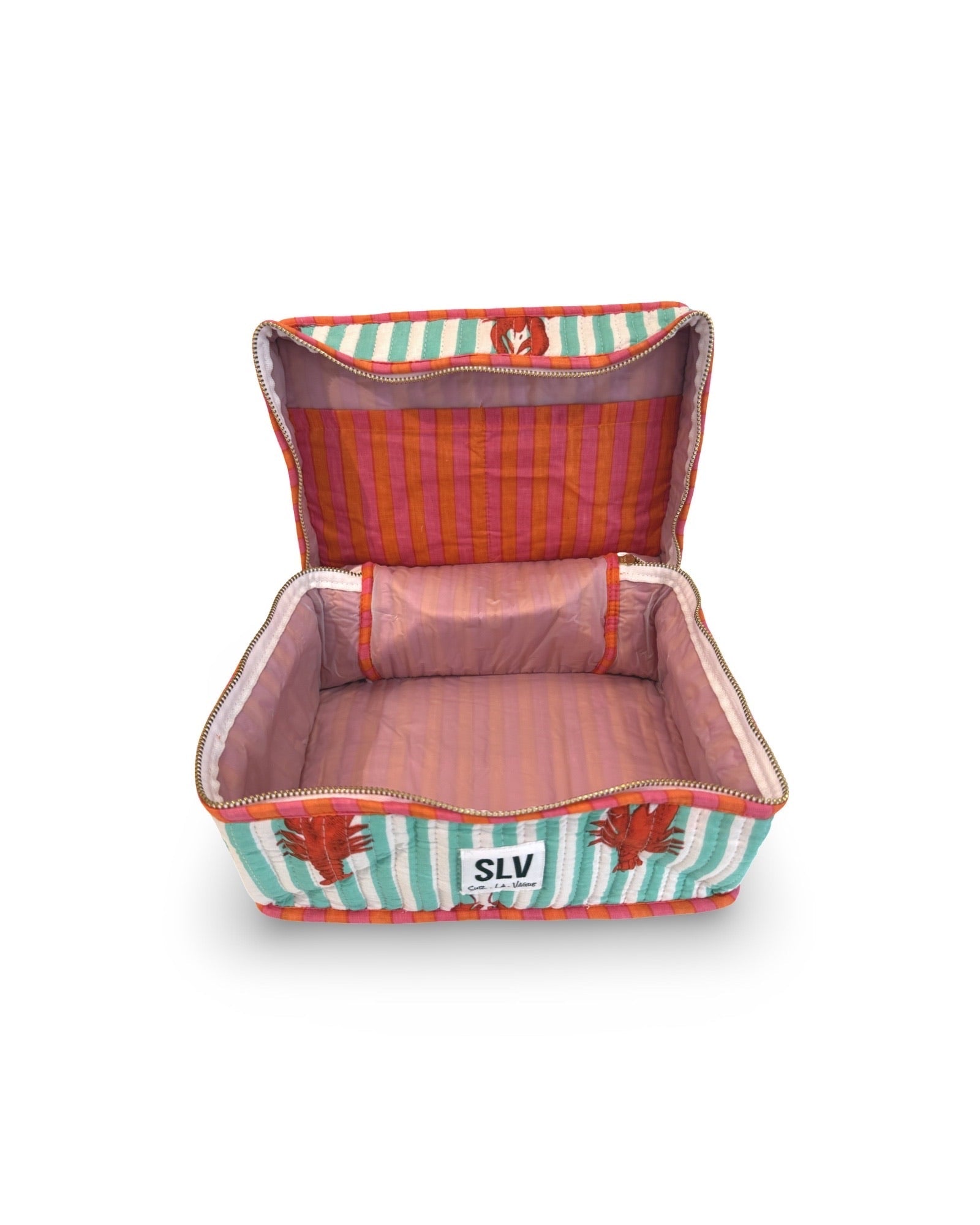 Mint Lobster Flat Lay Makeup Bag - Sur La Vague