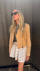 Mustachio Panel Mini Skirt - Sur La Vague
