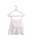 Mustachio Peplum Tank - Sur La Vague