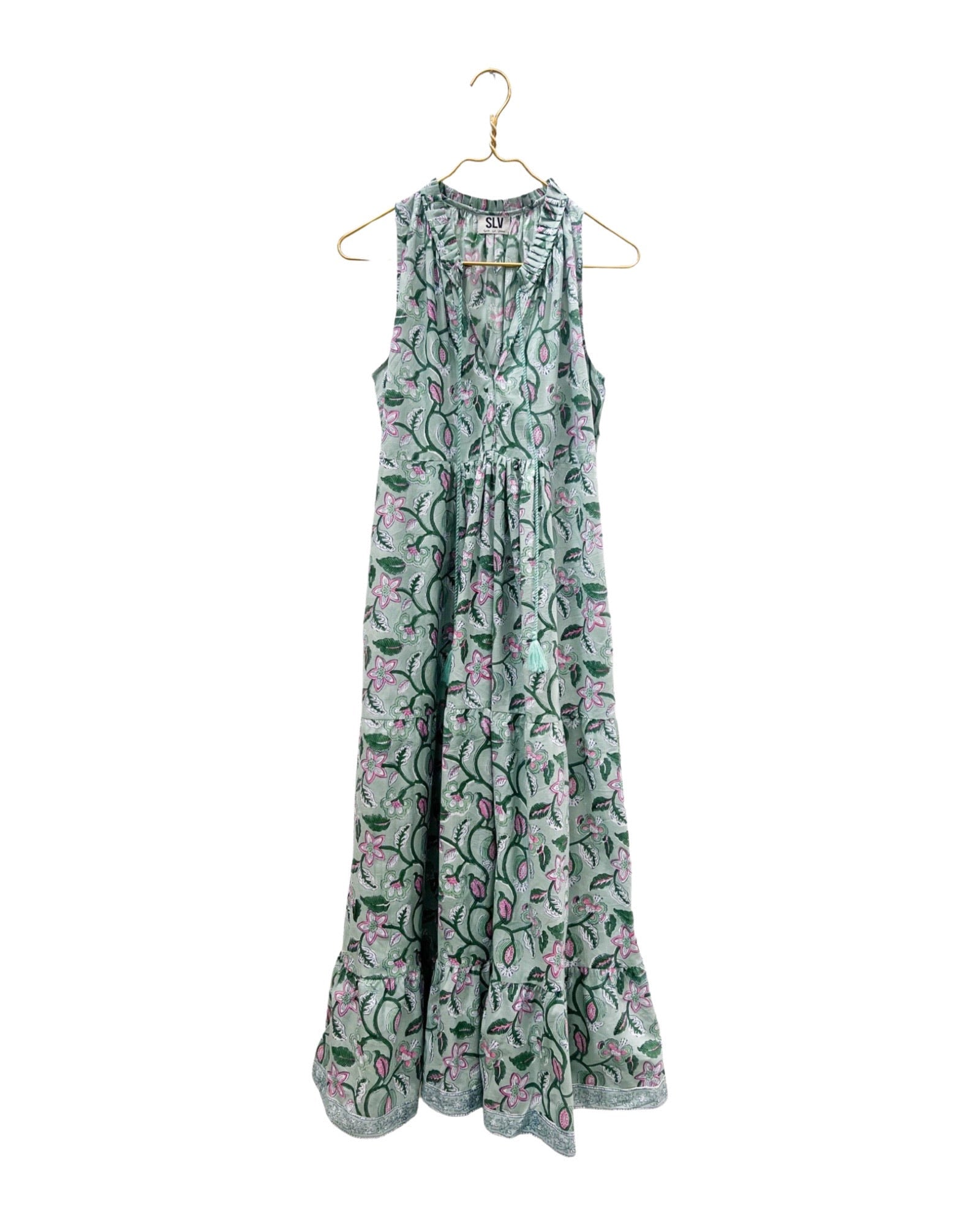 Nora Tassel Ruffle Maxi Dress - Sur La Vague