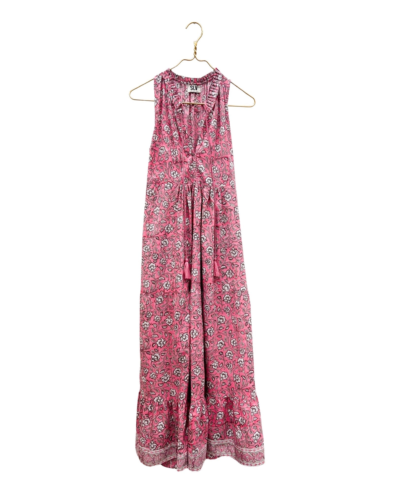 Peony Tassel Ruffle Maxi Dress - Sur La Vague