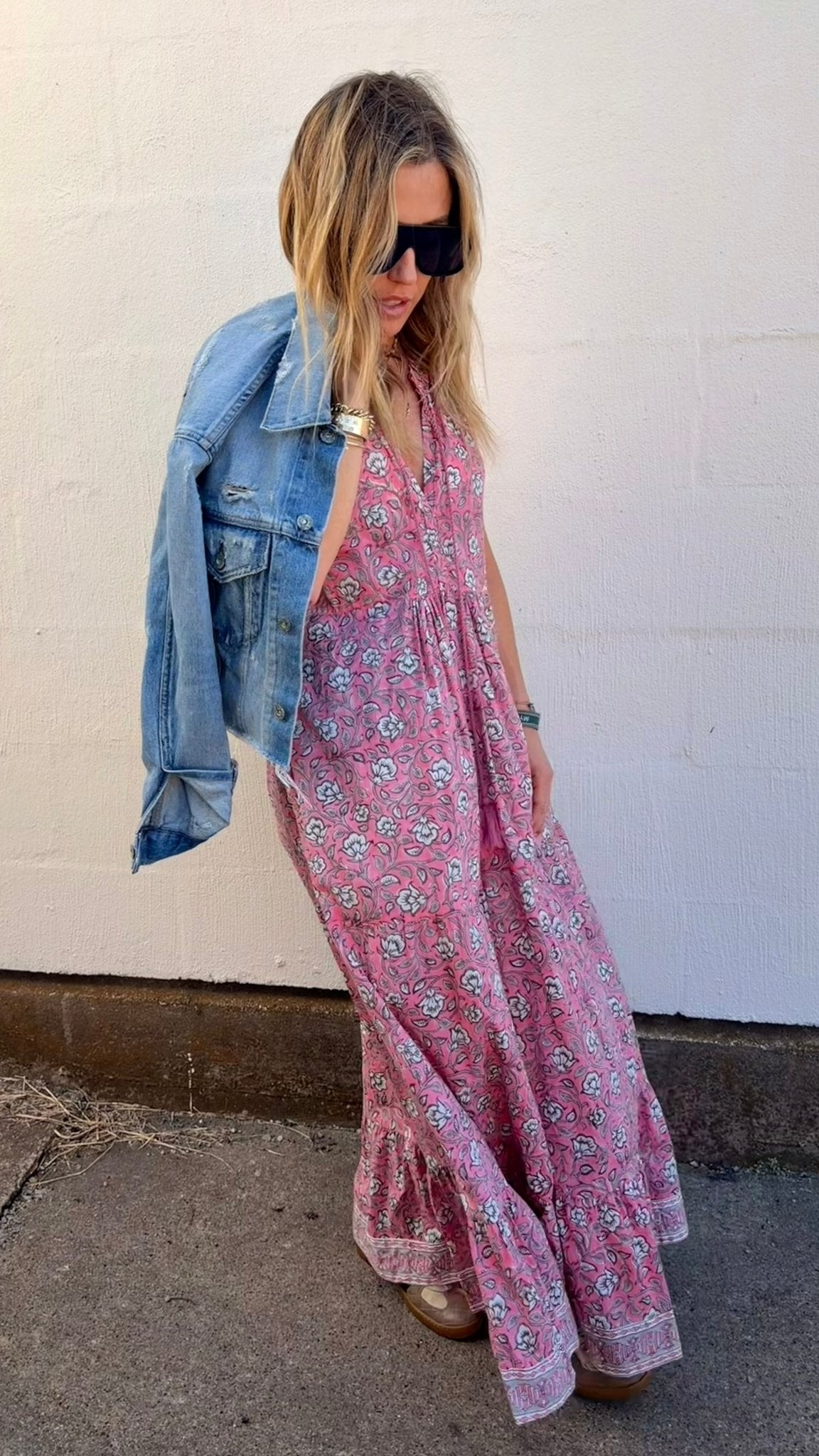 Peony Tassel Ruffle Maxi Dress - Sur La Vague