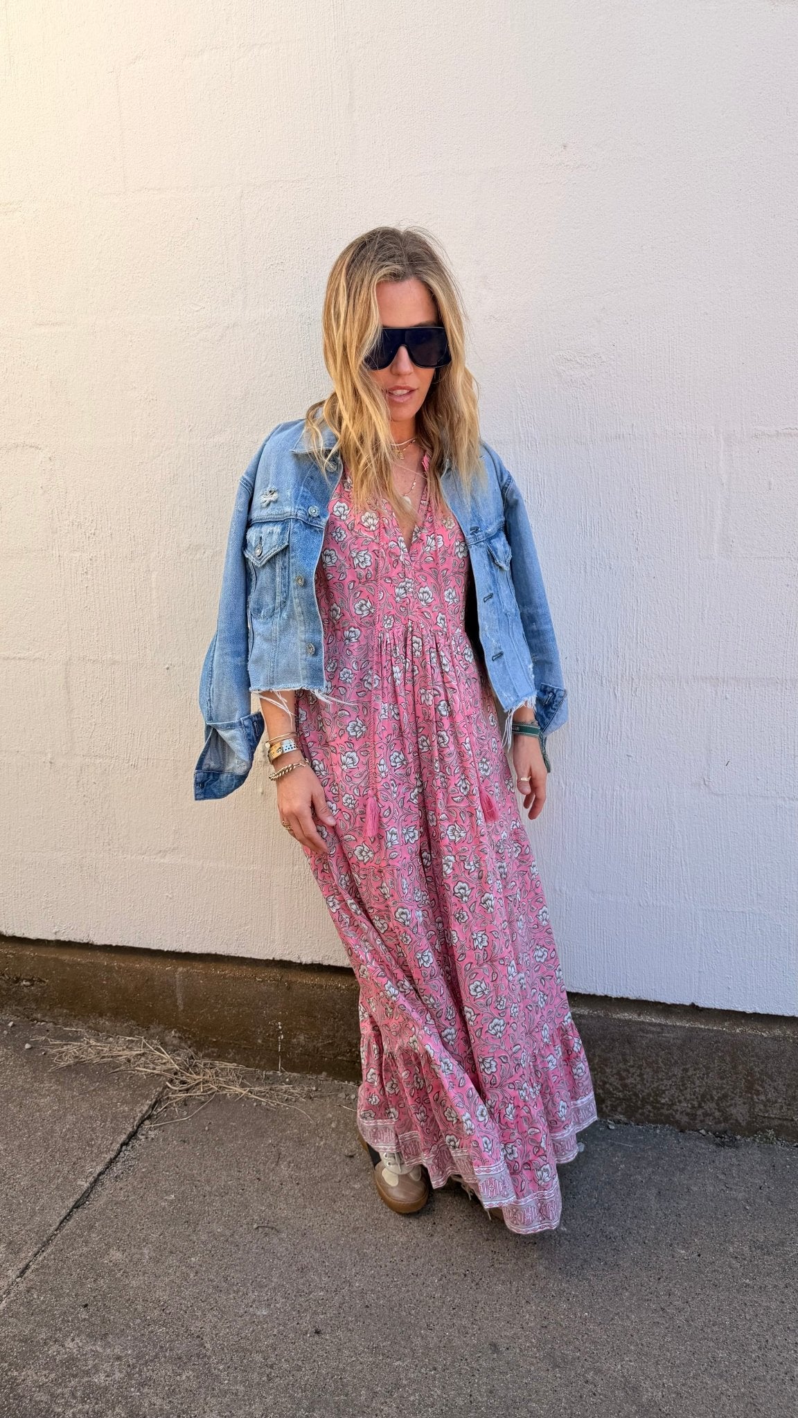 Peony Tassel Ruffle Maxi Dress - Sur La Vague