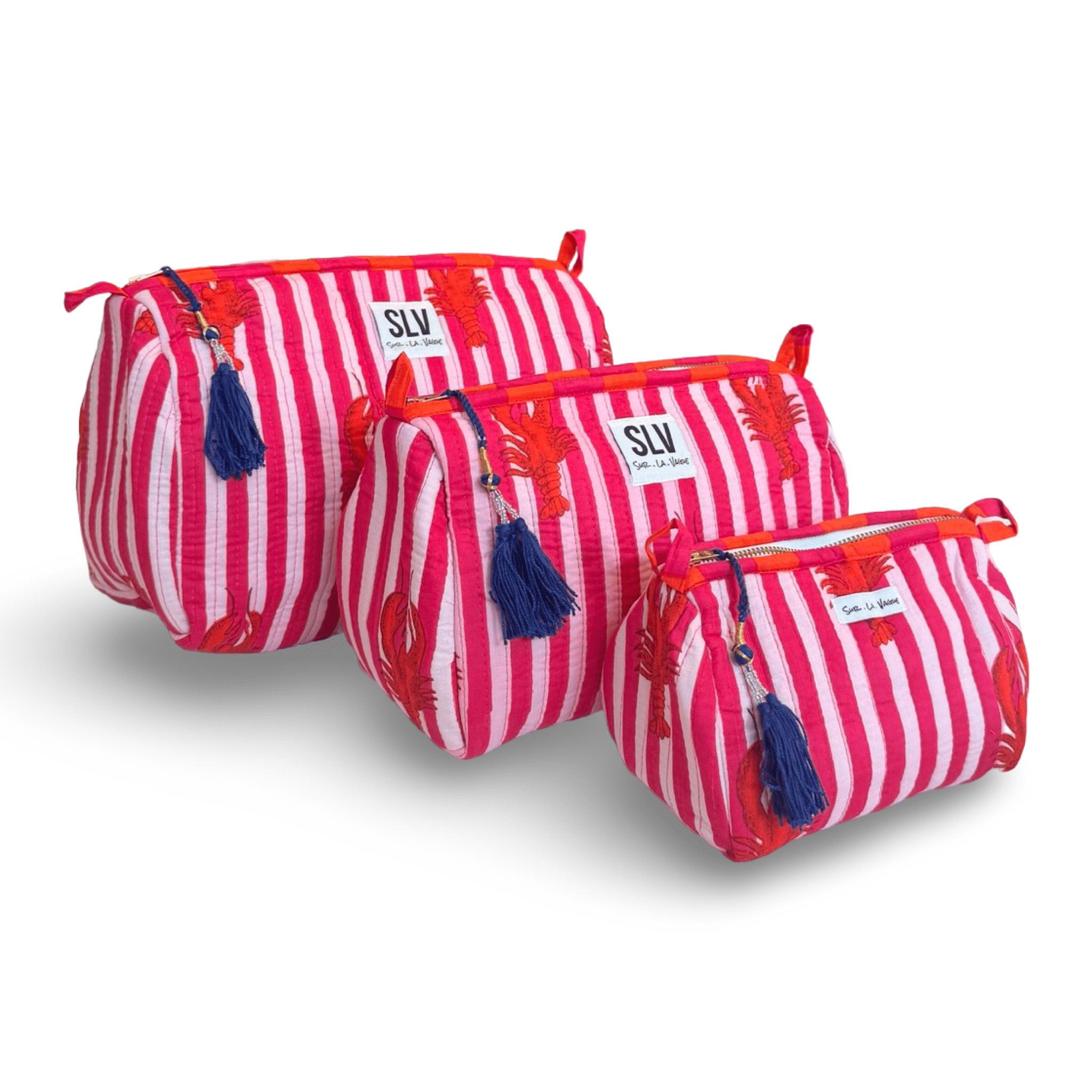 Pink Lobster Pouch Set - Sur La Vague