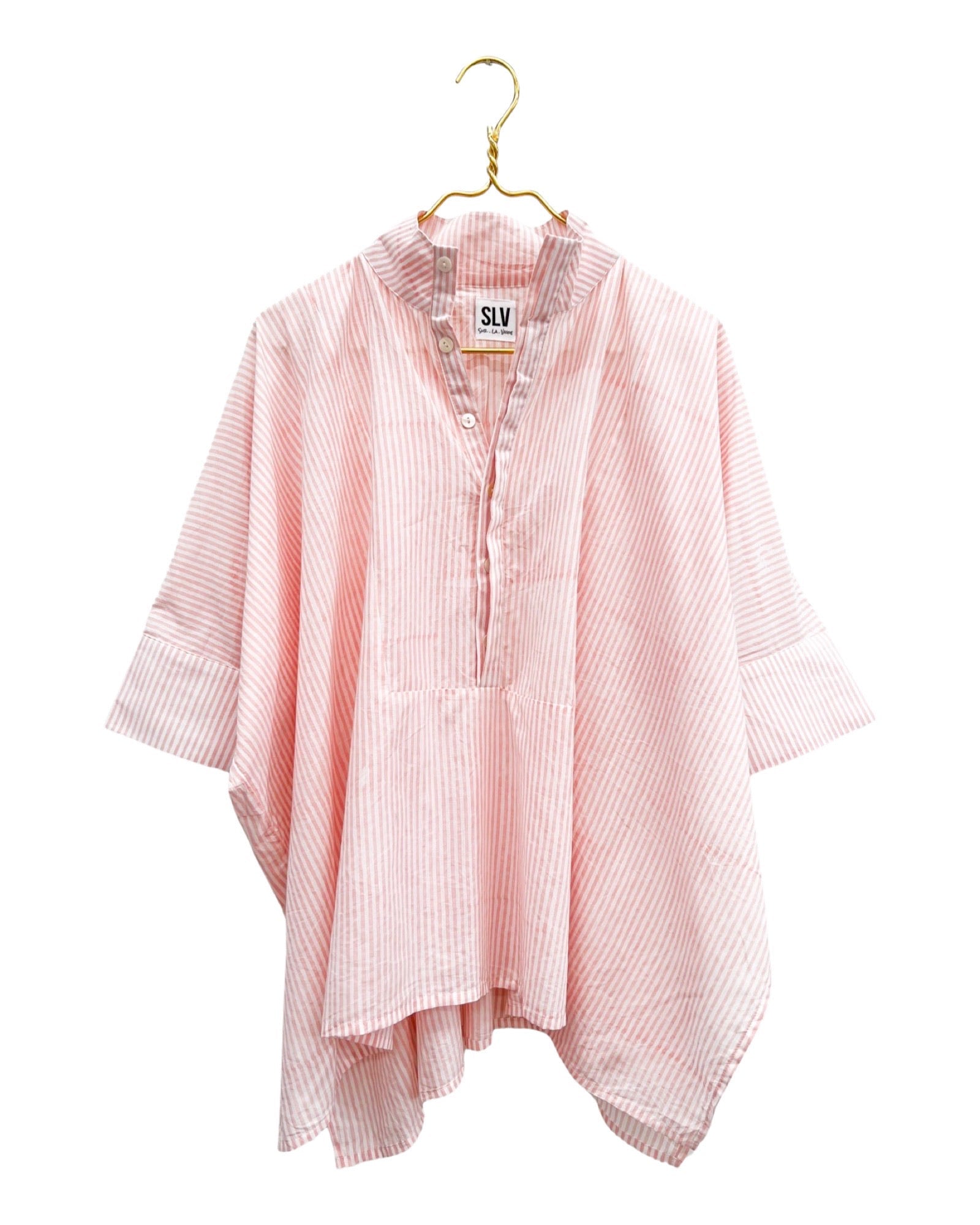 Pink Stripe Structured Tunic - Sur La Vague