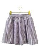 Purple Pinstripe Panel Mini Skirt - Sur La Vague