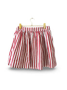 Red Stripe Panel Mini Skirt - Sur La Vague