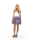 Royal Floral Panel Mini Skirt - Sur La Vague
