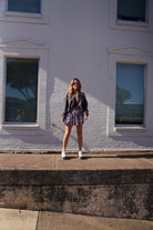 Royal Floral Panel Mini Skirt - Sur La Vague