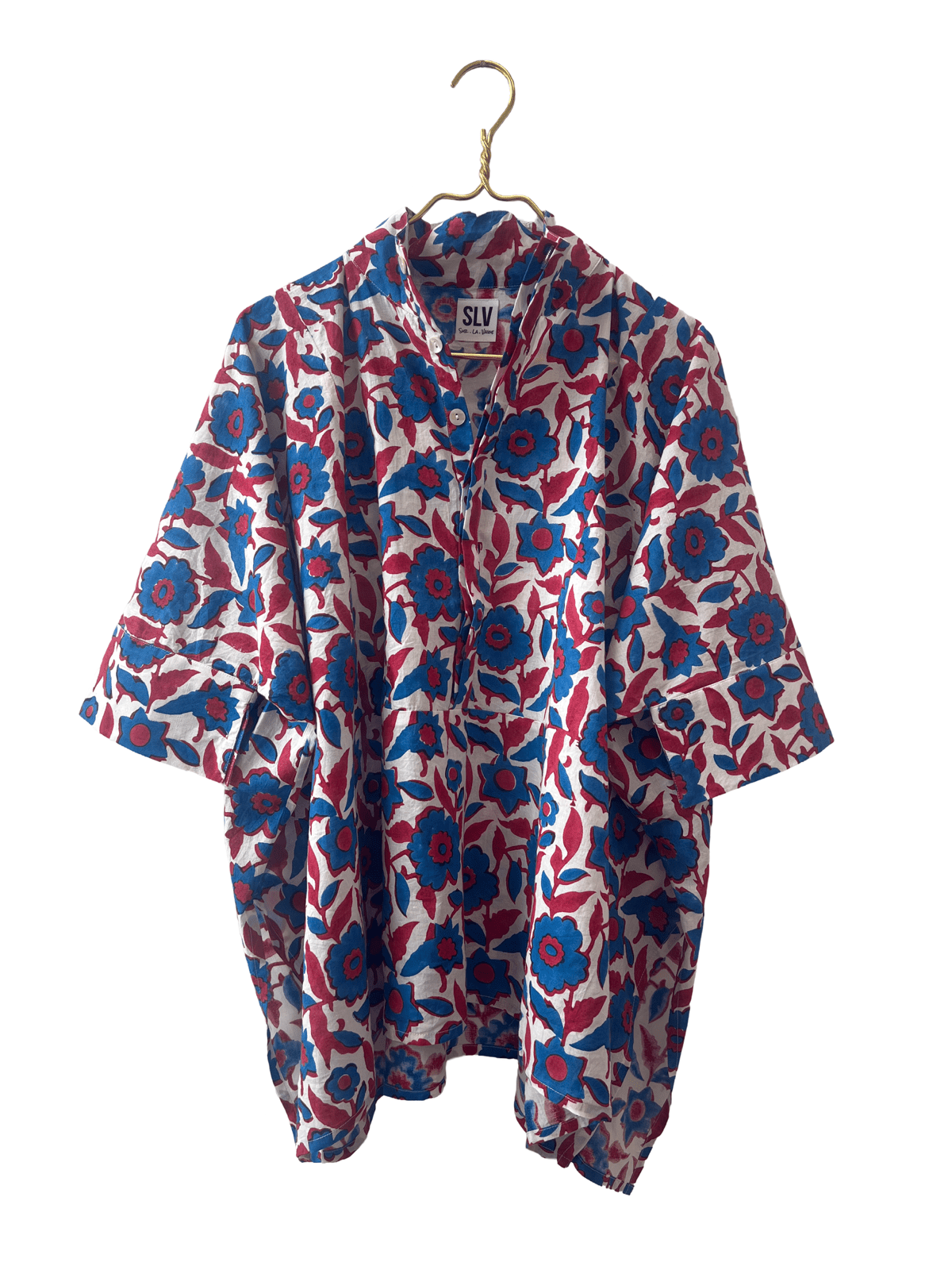 Royal Floral Structured Tunic - Sur La Vague