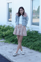 Rust Panel Mini Skirt - Sur La Vague