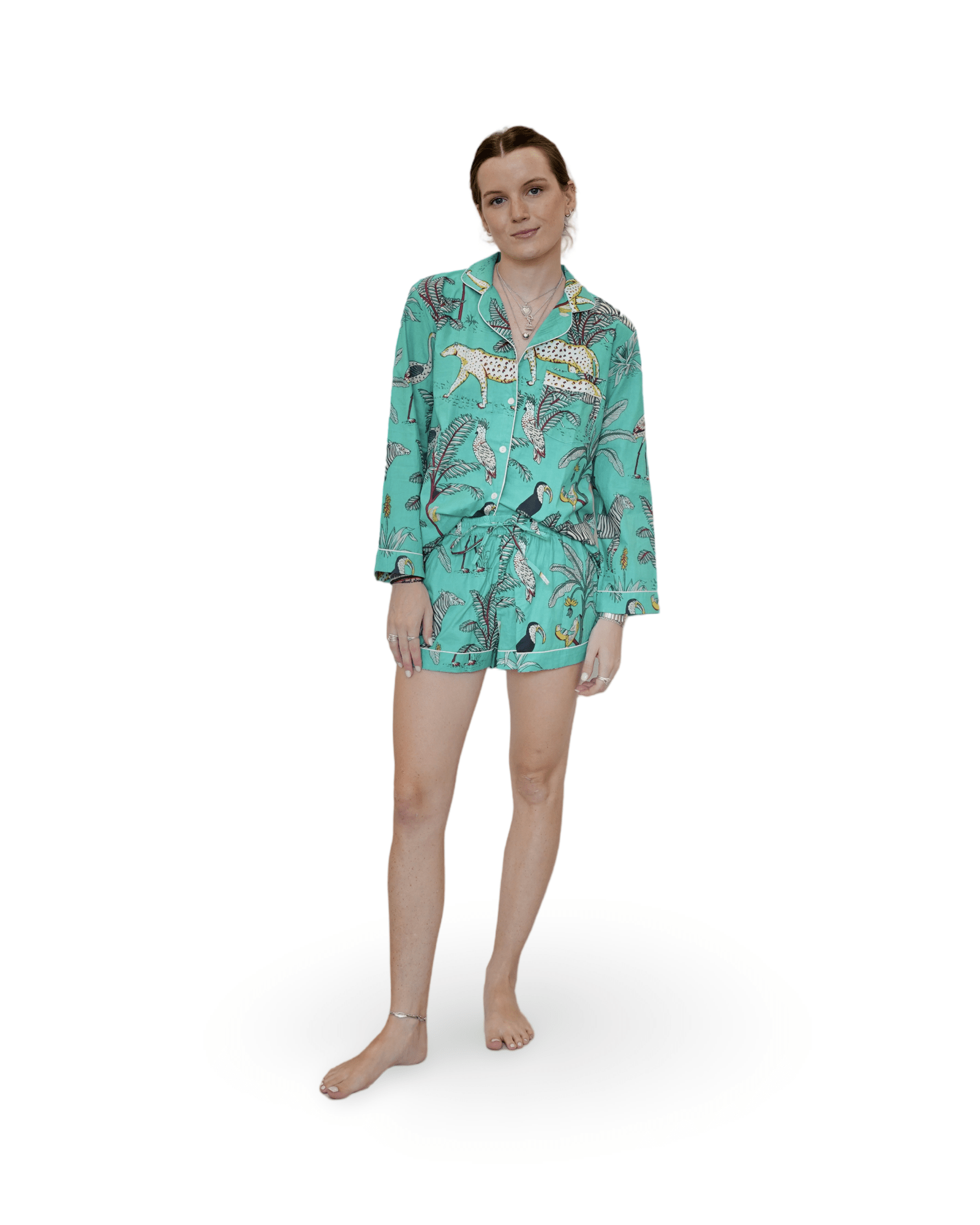 Safari Pajama Shorts Set - Sur La Vague