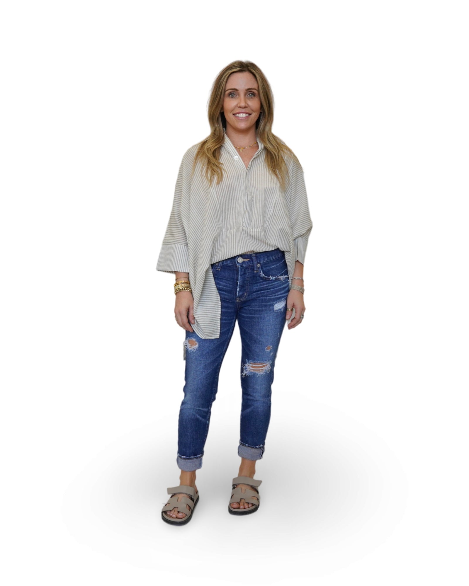 Sand Structured Cotton Tunic - Sur La Vague