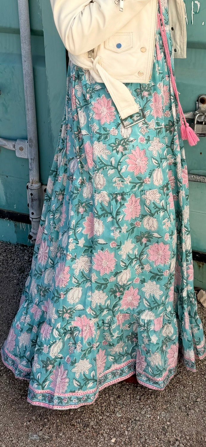 Savannah Tassel Ruffle Maxi Dress - Sur La Vague