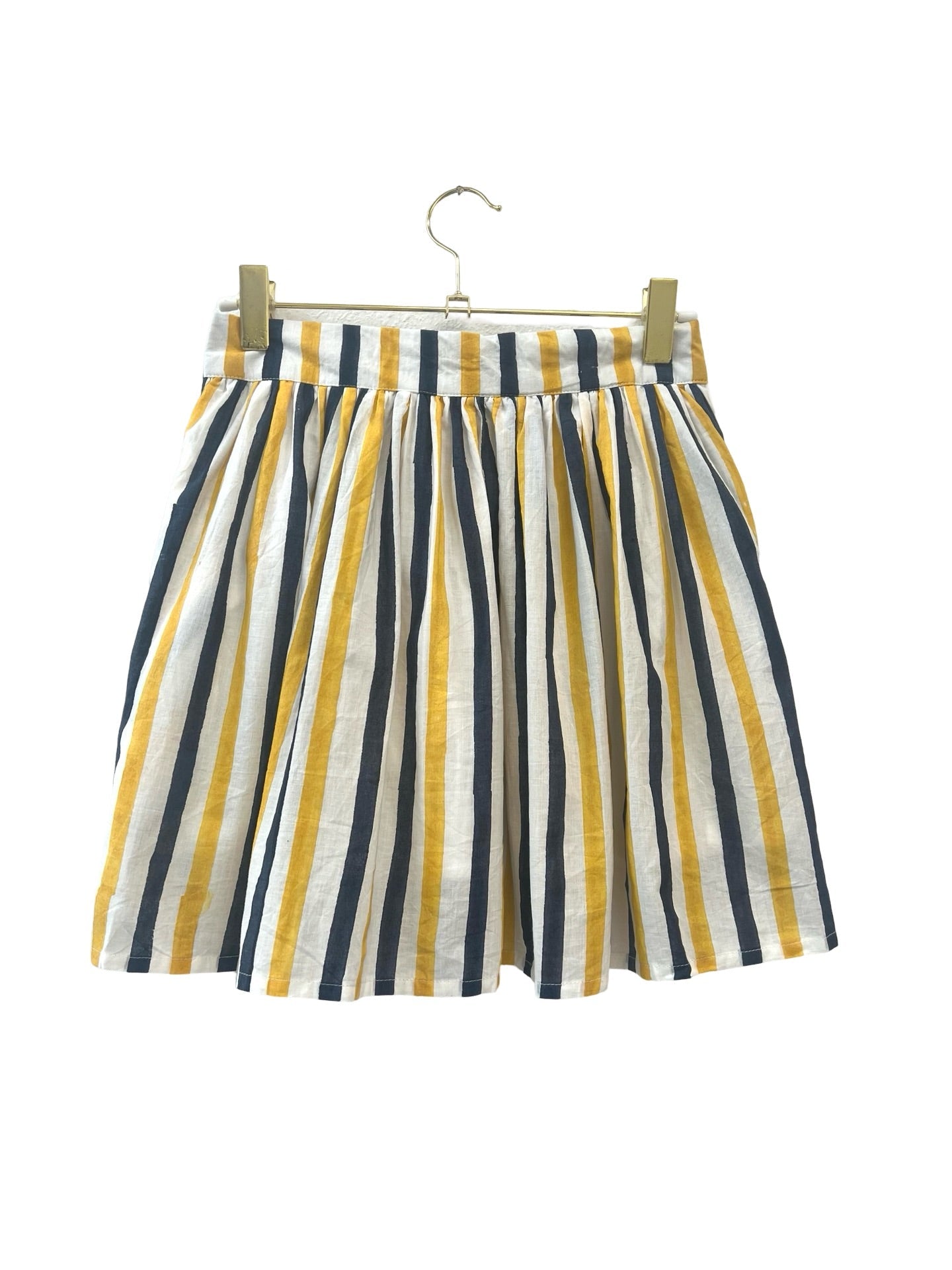 Scottie Stripe Panel Mini Skirt - Sur La Vague