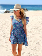 Wesley Mini Flutter Dress - Sur La Vague