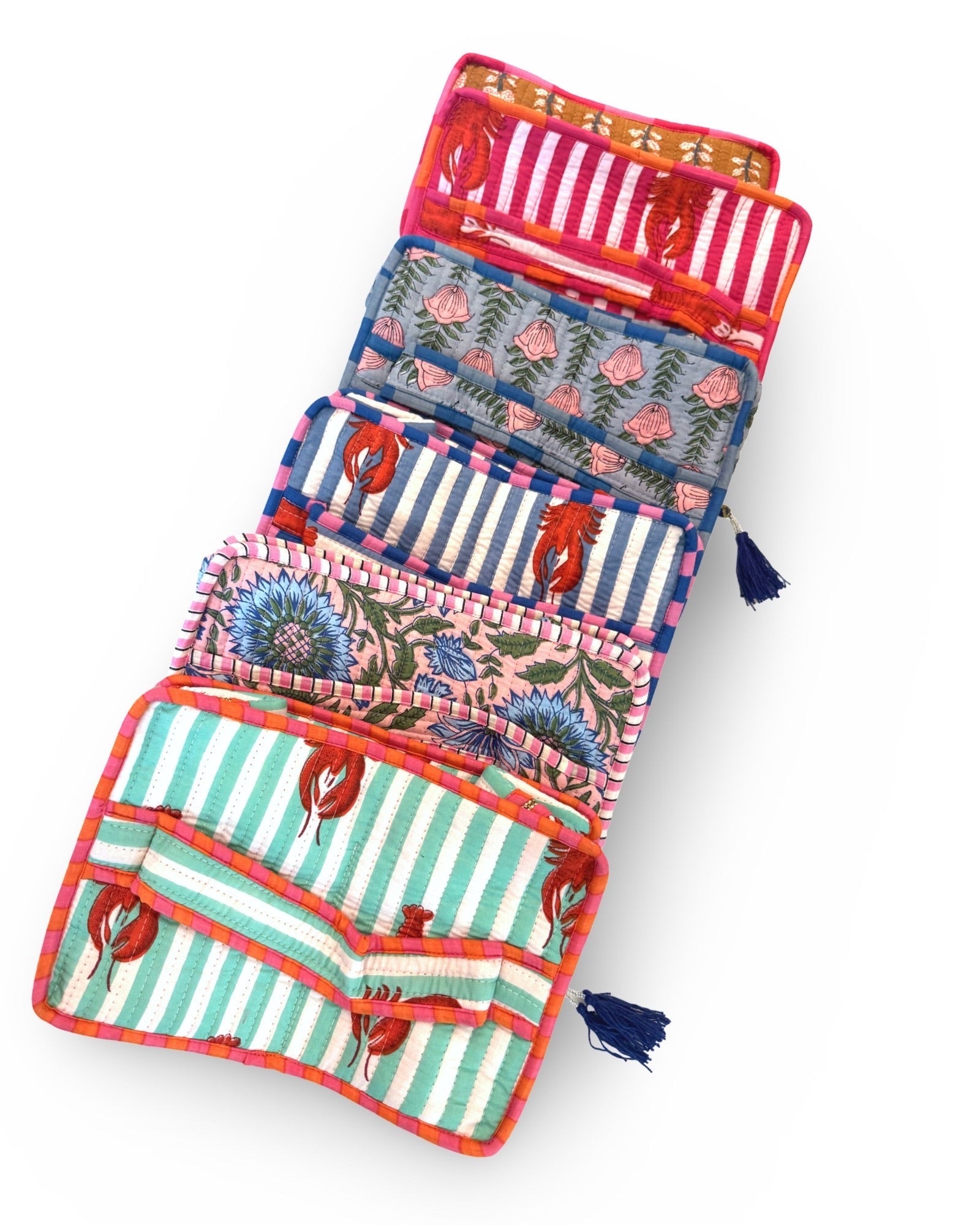 Wisteria Flat Lay Makeup Bag - Sur La Vague
