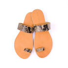 Beige Snake Lyric Sandal - Sur La Vague
