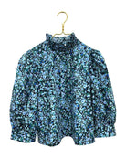 Forget Me Not Long Sleeve Puff Blouse - Sur La Vague
