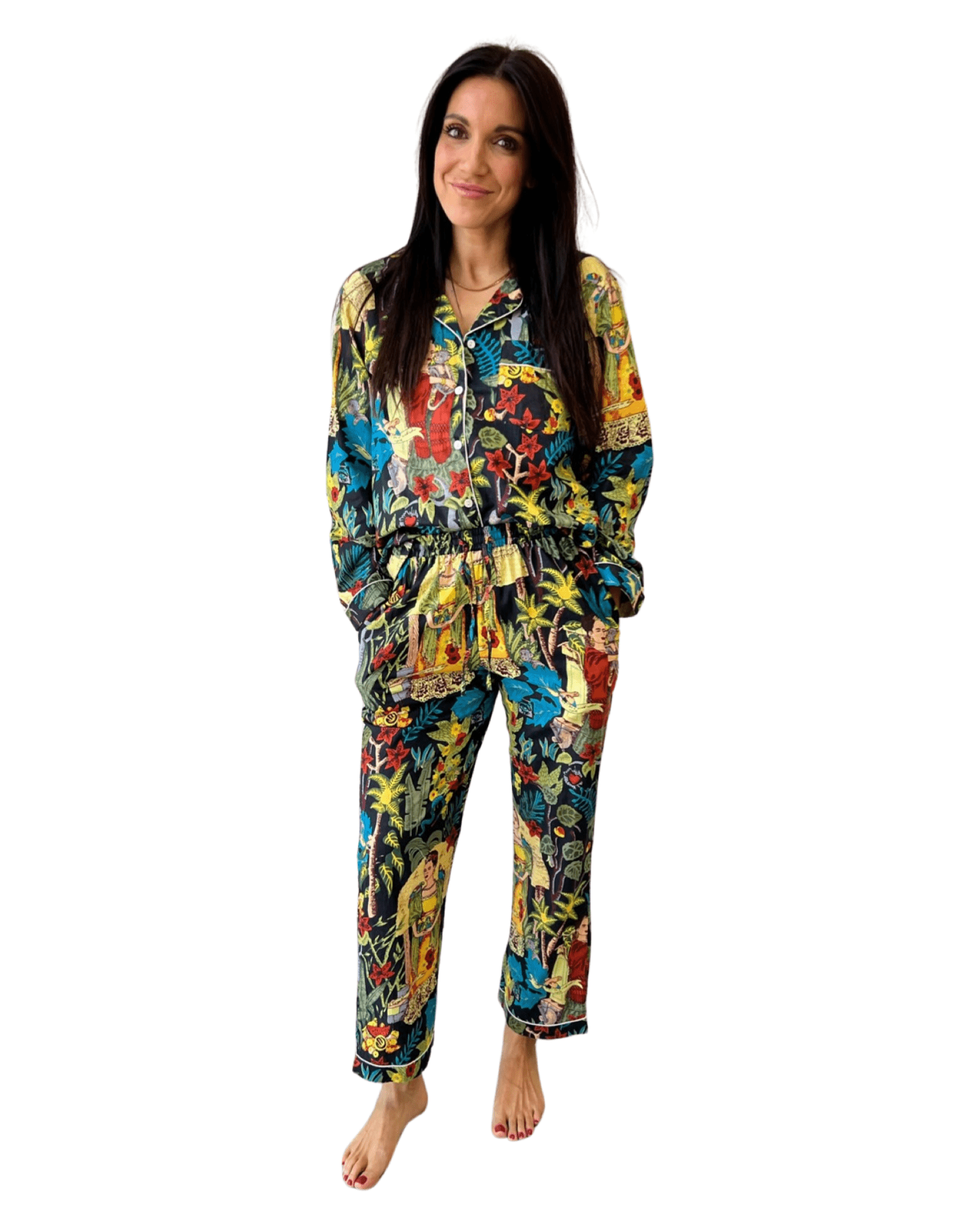 Frida Pajama Pants Set - Sur La Vague