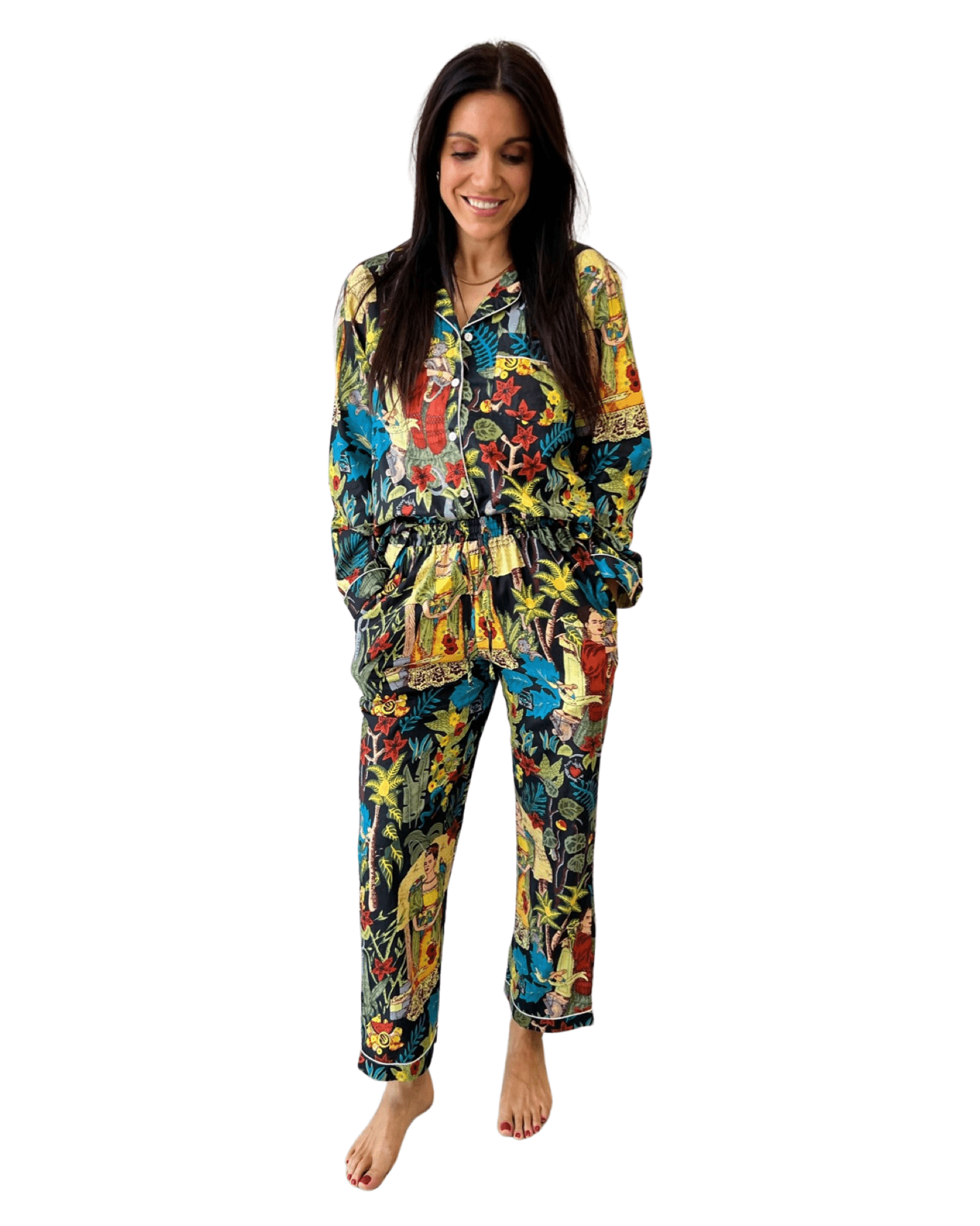 Frida Pajama Pants Set - Sur La Vague