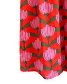 Tulipe Maxi Skirt — graphic floral cotton maxi skirt with pockets | Sur La Vague